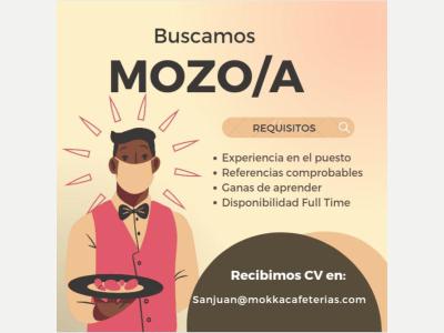 Ofertas de Trabajo en San Juan  SE BUSCA MOZO/A