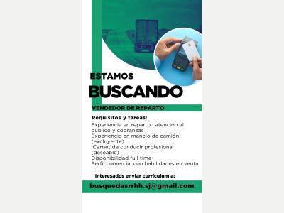  VENDEDOR DE REPARTO 
