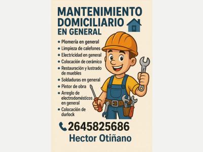 Varios Mantenimiento domiciliario en general 