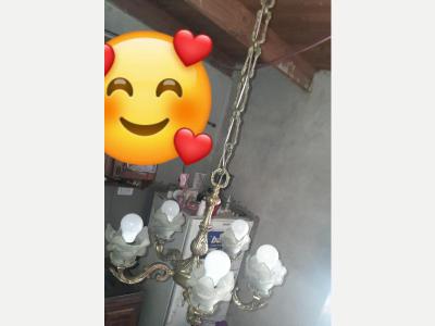 Muebles Antiguedades Vendo o permuto por algo de mi inters luces antiguas de bronce estilo Italiano 