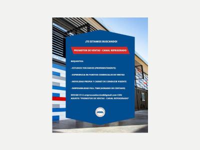  Promotor de Ventas- Canal Refrigerado 