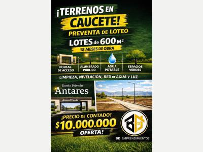 Terrenos Venta San Juan Preventa De Loteos - Barrio Privado Antares