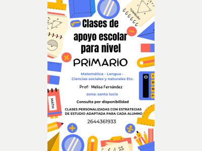 Serv. Art. del Hogar CLASES DE APOYO NIVEL PRIMARIO Y SECUNDARIO 