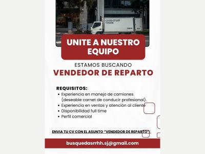  VENDEDOR DE REPARTO 