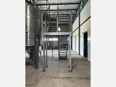 M�q. Herramientas Ferreteria Industrial Escalera Y Pasarelas De Acero Inoxidable Para 6 Tanques 