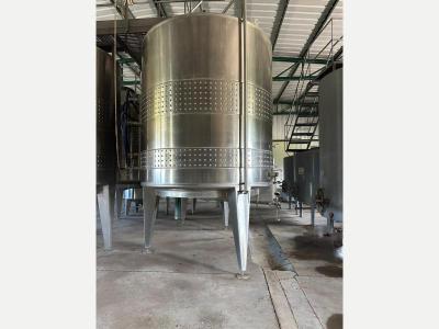 M�q. Herramientas Ferreteria Industrial  2 Tanques De Acero Inoxidable Con Doble Chaqueta De Frio Para Fermentaci�n Y Guarda De Vinos 