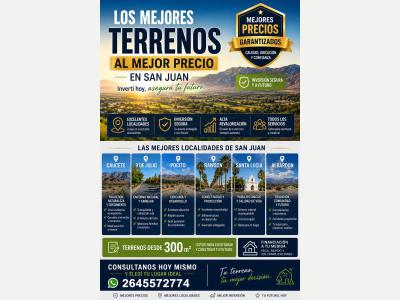 Terrenos Venta San Juan Vendemos Terrenos En Diversas Localidades De San Juan