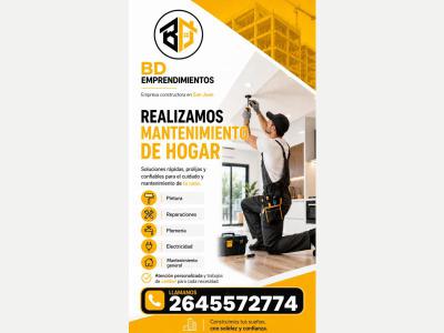 Alba�ileria Mantenimiento Del Hogar Y Remodelaciones 