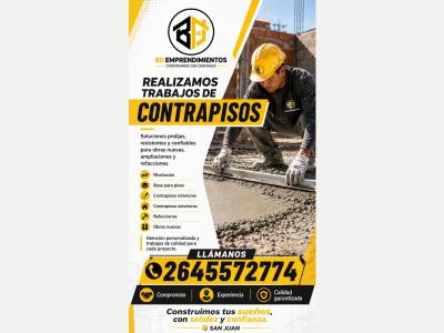 Alba�ileria Trabajos De Pisos Y Contrapisos 
