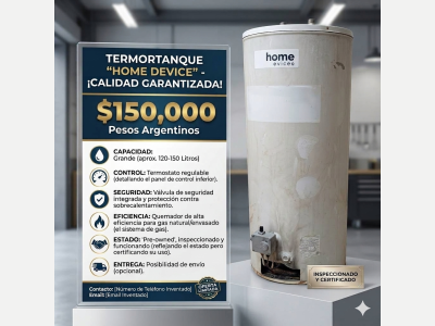 Compra Ventas varias TERMOTANQUE A GAS IMPECABLE 