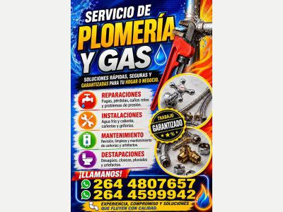 Plomeros Plomeria y gas 