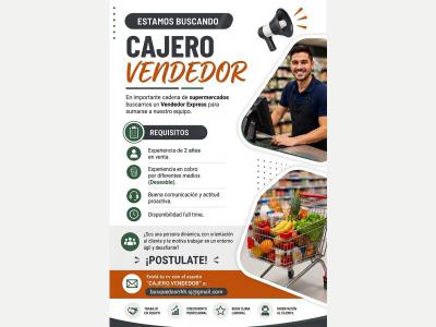Pedidos Se Busca Cajero Vendedor 