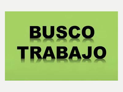  Busco trabajo -LIMPIEZA- 