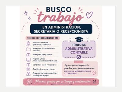  Administrativa/ Recepcionista 