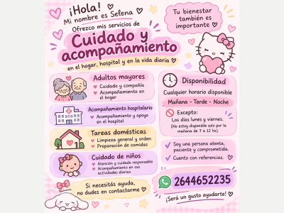  BUSCO TRABAJO CUIDADO Y ACOMPA�AMIENTO 