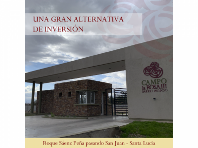 Terrenos Venta San Juan PEREZ OLIVERA 421-1474
