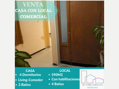 Locales Comerciales Venta San Juan Venta de amplio local comercial con casa . Capital