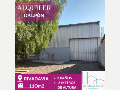 Galpones Alquiler San Juan Alquilo. Galpón De 110m2. Ubicado En Rivadavia.