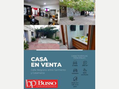 Casas Venta San Juan BUSSO Prop. VENDE Casa con departamento próximo al centro