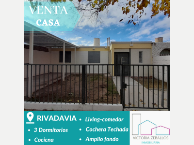 Casas Venta San Juan Casa en Excelente estado de Tres Dorm. Rivadavia