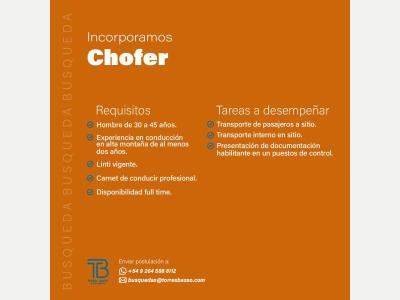 Pedidos Incorporamos Chofer 