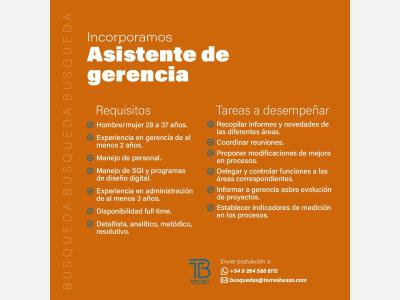  Asistente de Gerencia 