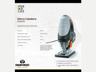 Construcción Industria Mq. Herramientas Ferreteria Industrial Sierra caladora nueva