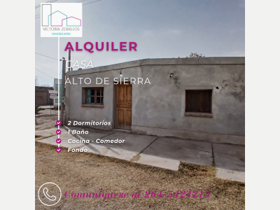 Casas Alquiler San Juan Alquiler Casa de 2 Dorm. Alto de Sierra