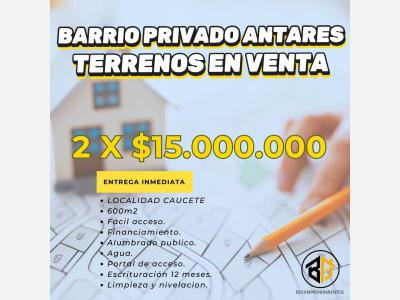Terrenos Venta San Juan BARRIO PRIVADO ANTARES