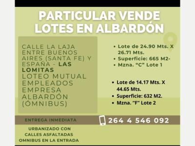 Terrenos Venta San Juan Lotes