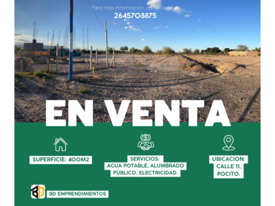 Terrenos Venta San Juan Venta de lotes en Pocito, financiacin personalizada