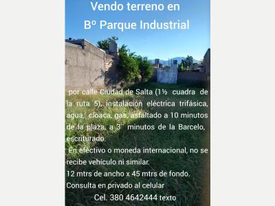 Terrenos Venta La Rioja Vendo dos terrenos en la provincia de La Rioja Capital