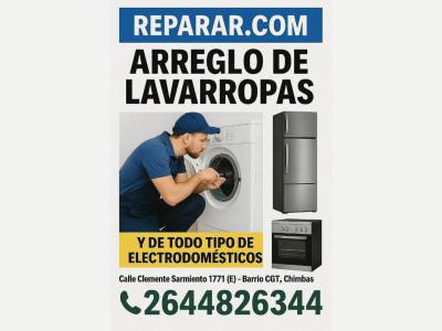 Oficios Serv. Art. del Hogar REPARAR.COM - SE ARREGLAN LAVARROPAS Y TODO TIPO DE ELECTRODOM�STICOS