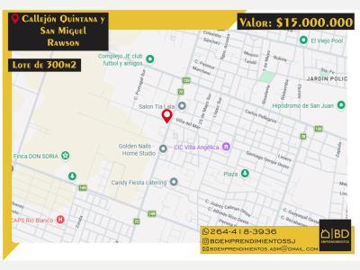 Terrenos Venta San Juan Lote a la venta en Rawson