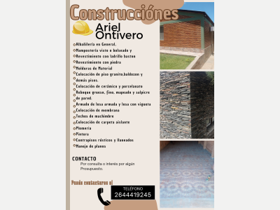  Se realizan trabajos de alba�iler�a y en gral 