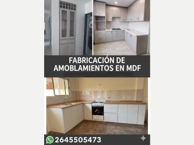 Oficios Carpinteros Amoblamientos de cocinas y trabajos en general en MDF.