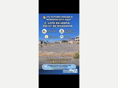 Terrenos Venta San Juan Vendo lote en Rivadavia