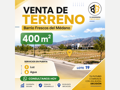 Terrenos Venta San Juan Lote En El Medano De Oro