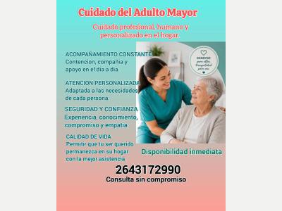  Se�orita se ofrece para el Cuidado de adulto mayor 