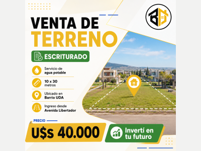 Terrenos Venta San Juan Lote en Rivadavia - Barrio Uda