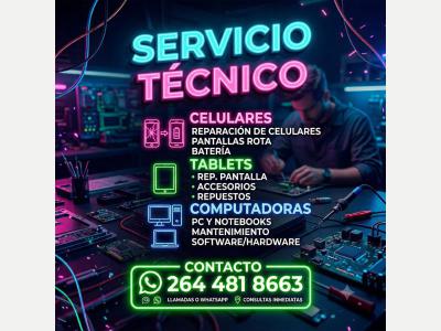 Serv. Art. del Hogar Servicio Tecnico-REPARACION Y MANTENIMIENTO DE CELULARES Y PC 