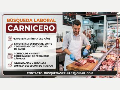 Pedidos Se busca CARNICERO 